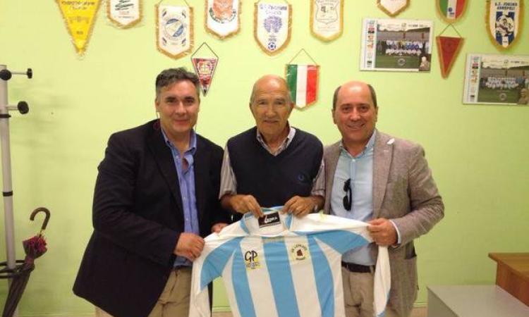 Mister Santececca con i presidenti Bianchi e Gargano