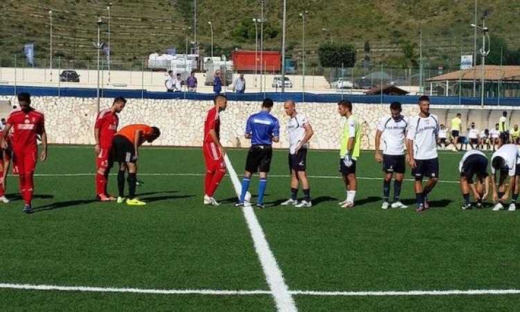 Uno scatto prima dell'inizio del match