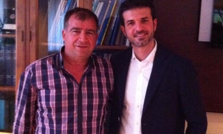 Il ds Mauro Ventura con il tecnico dell'Udinese Stramaccioni