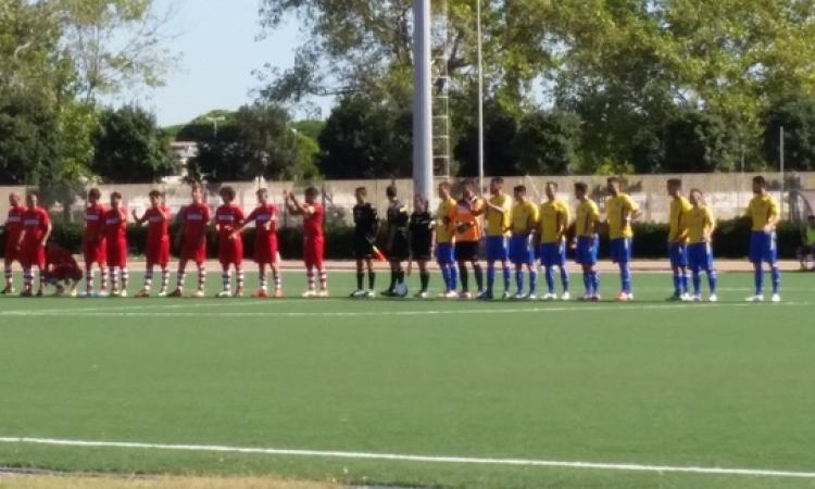 Uno scatto prima dell'inizio del match