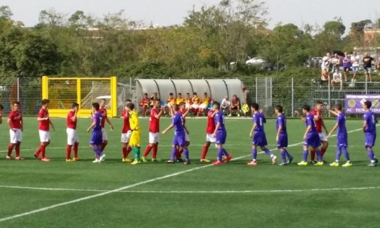 Uno scatto prima dell'inizio del match