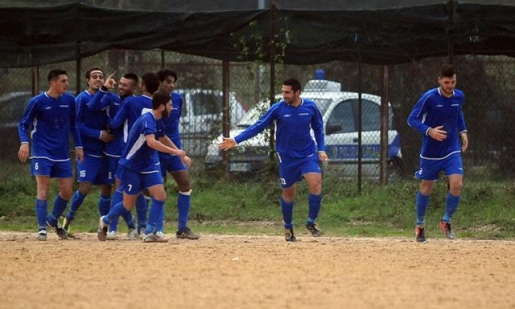 Un'esultanza della Nuova Itri nella scorsa stagione