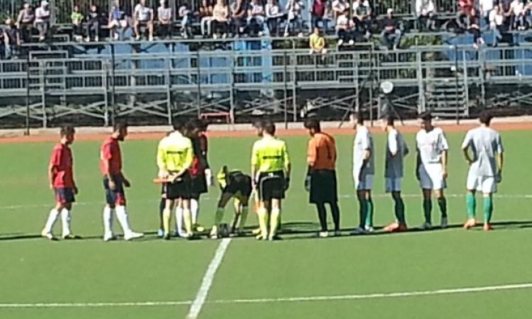 Uno scatto prima dell'inizio del match