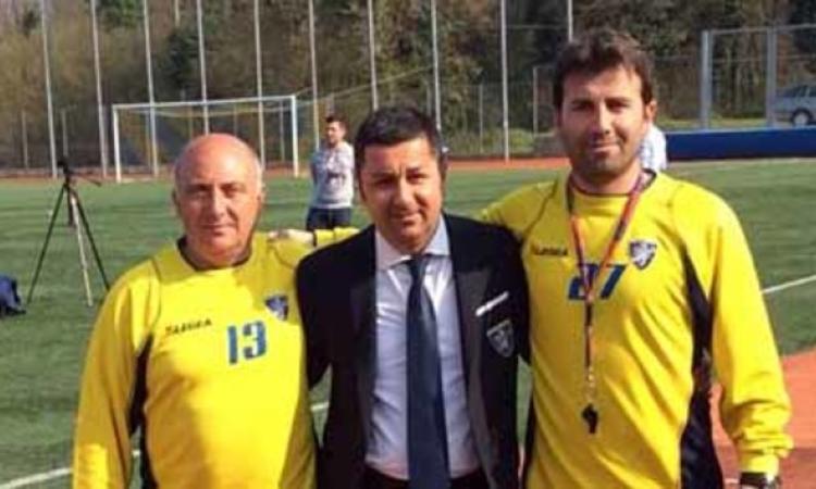 A destra il tecnico del Frosinone Marsella