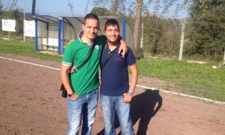 Il tecnico Gianluca Di Filippo e l'addetto stampa Valerio Zozi