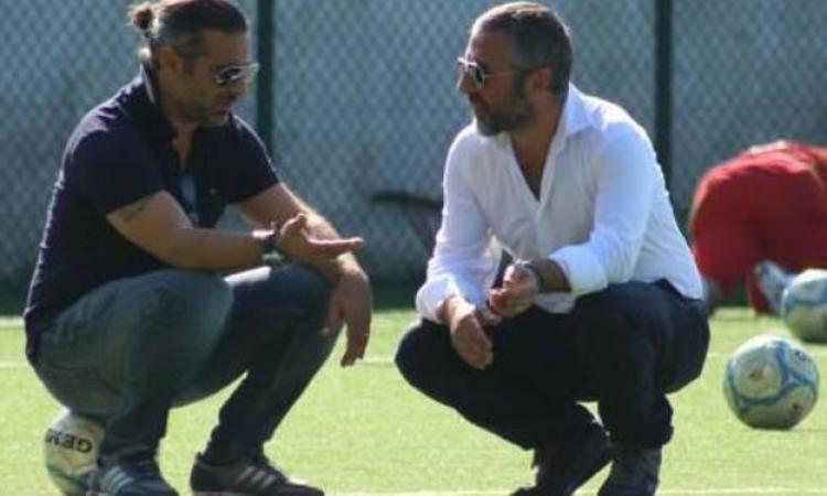 A sinistra Fabio Lucidi con il ds Alessandro D'Antoni