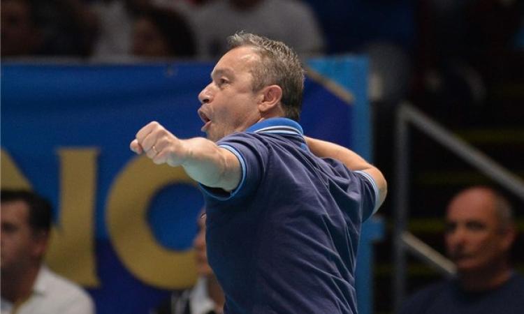 La gioia del coach azzurro Marco Bonitta (Foto © Fivb)