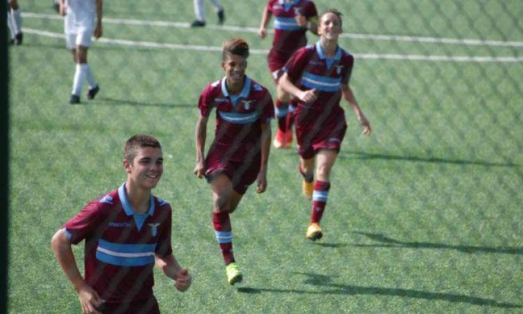 L'esultanza della Lazio dopo la rete del raddoppio foto©GazzettaRegionale