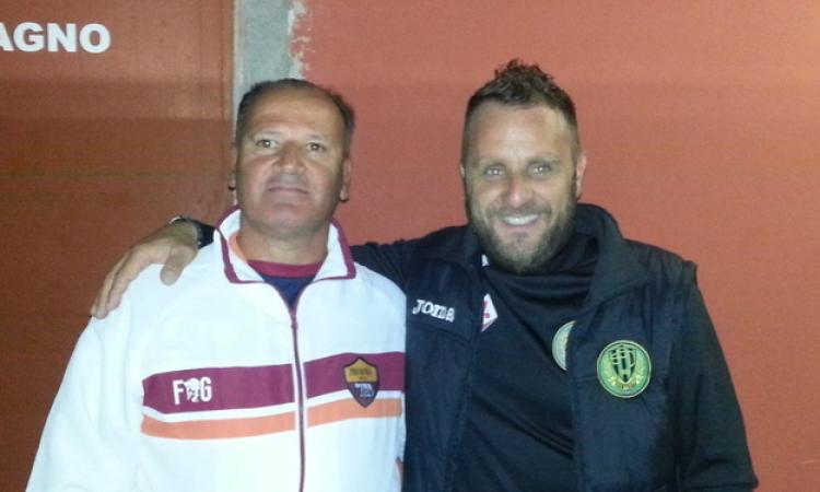 Vittiglio e Torretti nell'abbraccio a fine gara