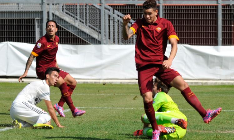 Di Mariano e Sanabria in azione contro il CSKA Mosca foto©photosportiva.it