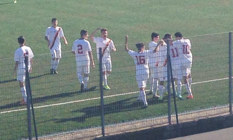 L'esultanza della Roma dopo il gol di D'Orazio foto©GazzettaRegionale