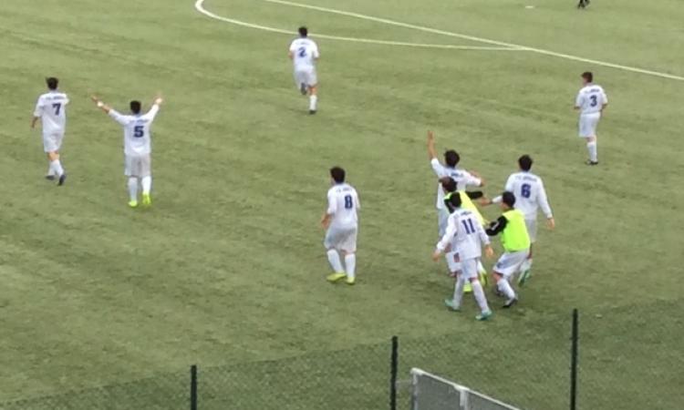 La gioia dell'Aprilia dopo il gol
