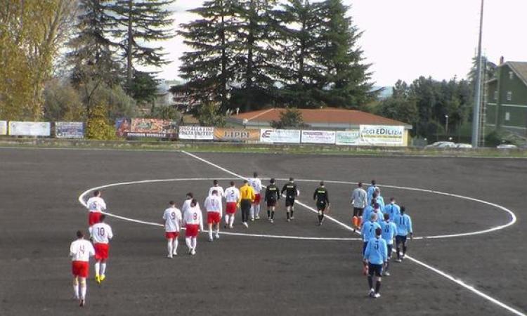 L'ingresso in campo delle due squadre foto Facebook Ronciglione