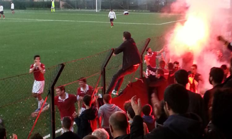 La festa dopo il gol di Ricca foto©GazzettaRegionale