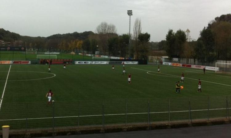 Il riscaldamento dei giallorossi