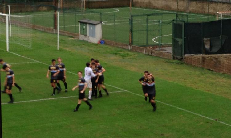 L'esultanza dopo il gol di Bencivenga foto©GazzettaRegionale