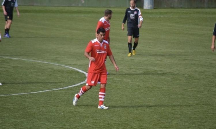Simone Matozzo, autore del momentaneo 1-1