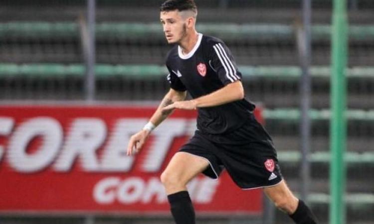 Filippo Morgavi con la maglia della Triestina