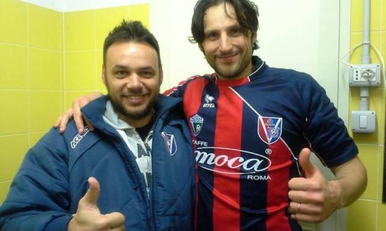 L'attaccante De Lucia in compagnia del ds Lamattina