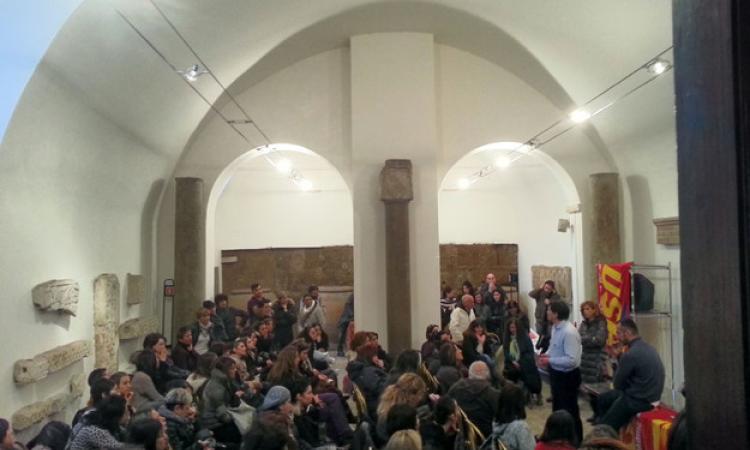 Salario accessorio: blitz in Aula Giulio Cesare dei lavoratori Usb