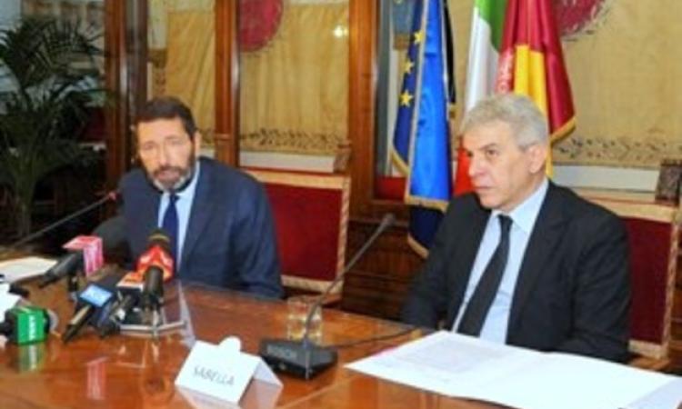 Il sindaco Marino e l'assessore Sabella