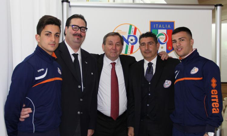 Da sinistra Cericola, Barbiero, il presidente Belloli, Gentilini e Bensaja