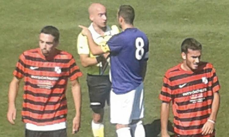 Atletico Vescovio e Boreale nel match di andata, vinto dai viola al 93'