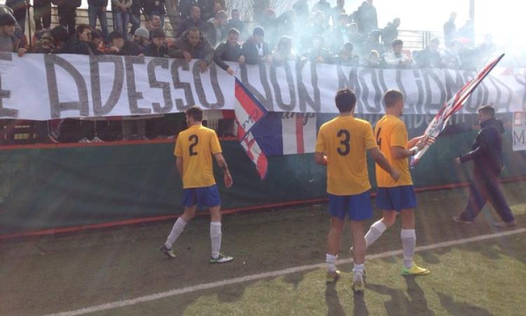 I giocatori del Vescovio fanno festa