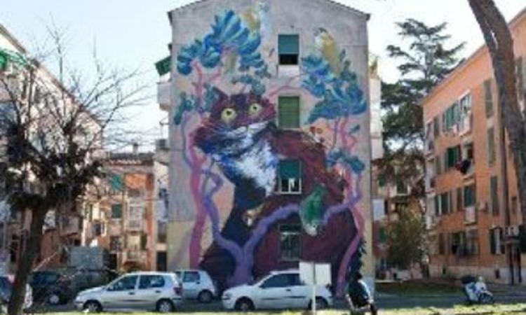 Le periferie di Roma si colorano con la street art