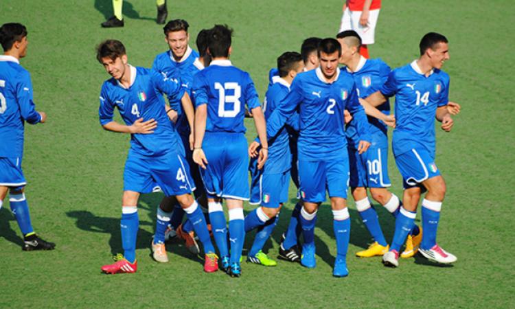 L'esultanza degli Azzurri (foto LND)