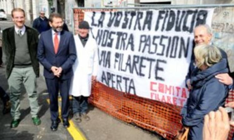 Riaperta via Filarete, lavori due volte "eco": economici ed ecosostenibili