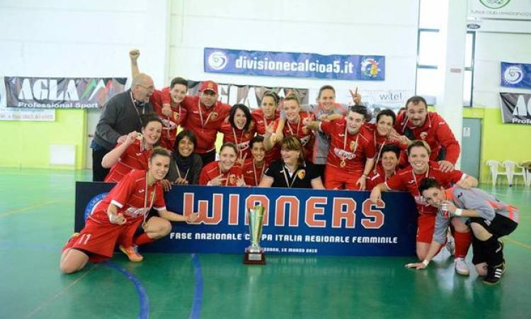 Il trionfo della Virtus Ciampino (Foto © Divisione Calcio a 5)