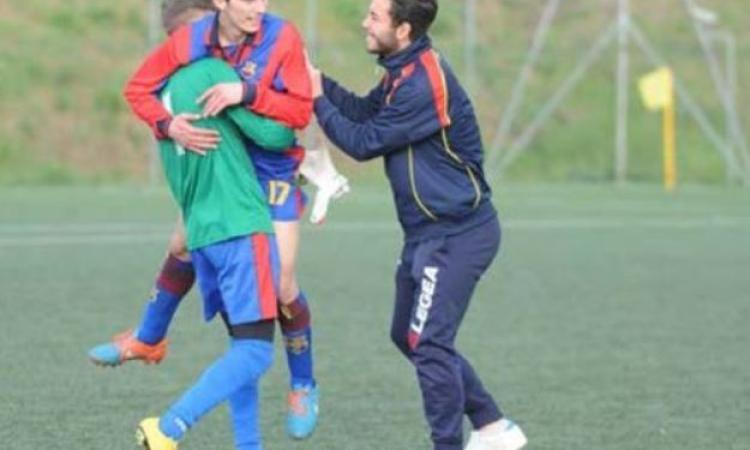 Onorati esulta dopo il 2-2 all'Accademia (photosportroma.it)