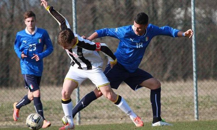 Un'immagine dell'amichevole disputata con l'Udinese Allievi Nazionali in settimana