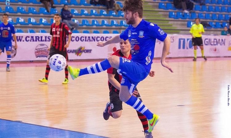 Cristiano Fusari a segno con l'Eraclea
