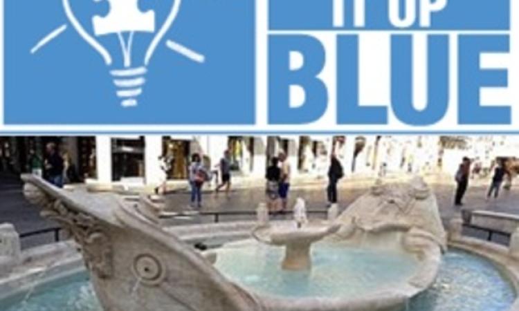 Giornata Mondiale dell'Autismo: la Barcaccia s'illumina di blu