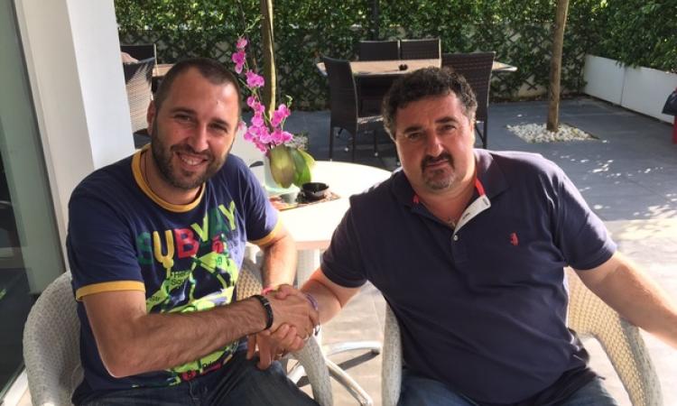 Recchia, a sinistra, col presidente
