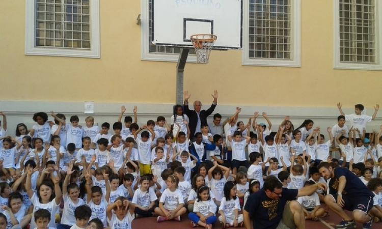 Giovanni Malagò in visita alla scuola Di Donato