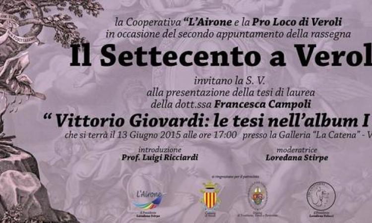 Il 13 giugno secondo appuntamento con le meraviglie del Settecento verolano