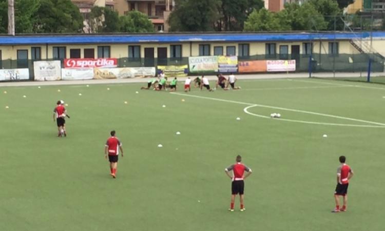 Il Serpentara in fase di riscaldamento