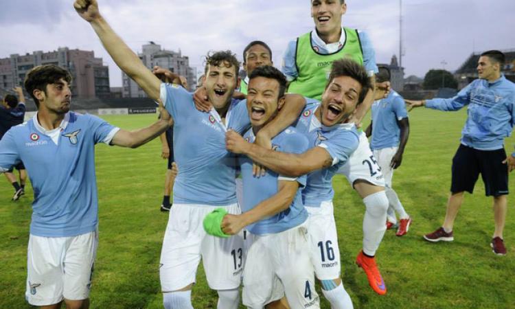 L'esultanza della Lazio dopo il successo in semifinale con la Roma foto©sslazio.it