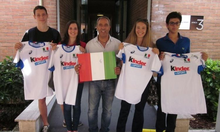 Quattro giovani delle società romane a pranzo con la Nazionale