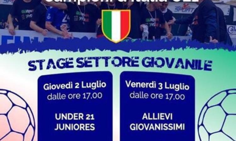 Al via gli stage della Carlisport Cogianco