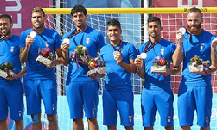 Gli Azzurri con l'argento