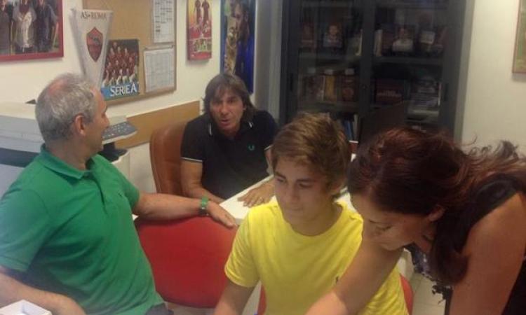 Bartolotta con i genitori e Bruno Conti