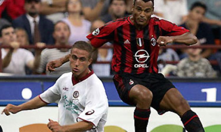 Giallombardo con la maglia del Livorno e Cafu