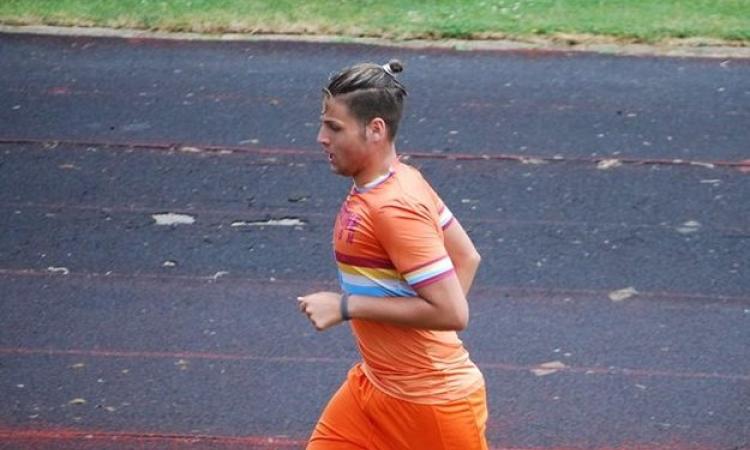 Cristiano Loiali, qui in prova con la maglia della Lupa Roma