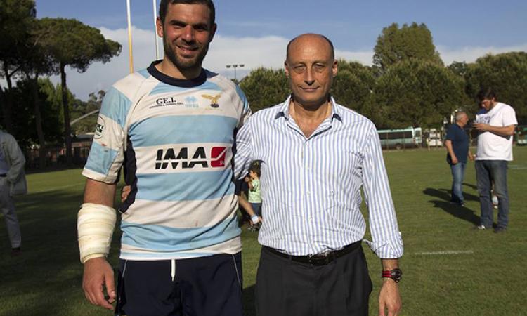Manucci ed il presidente della Polisportiva Lazio Buccioni (foto ©Facebook)