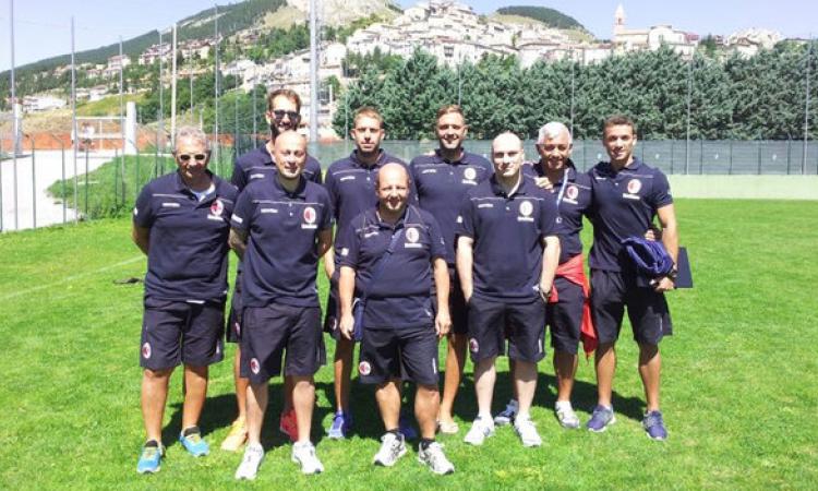 Lo staff tecnico del Ladispoli ©ladispolicalcio.it
