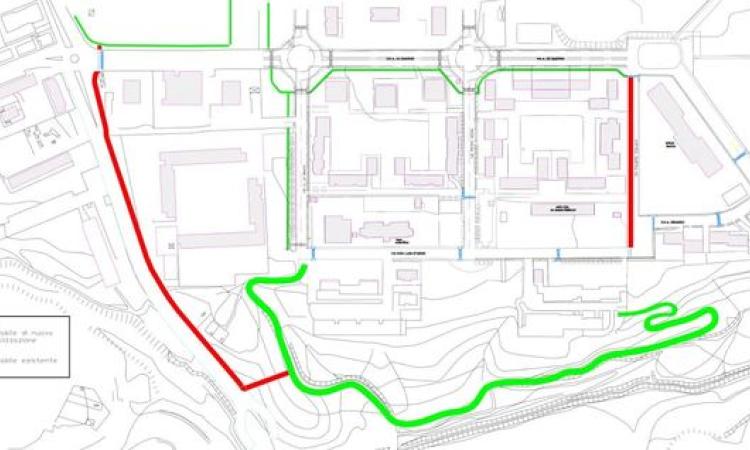 La mappa della rete ciclabile